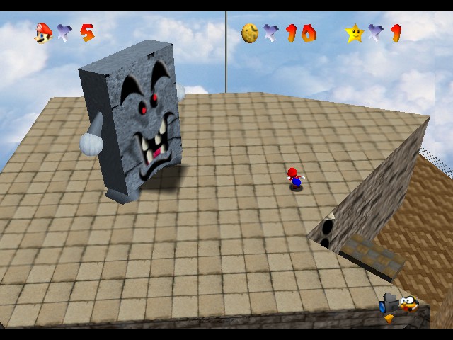 Super Mario 64 (Hi-Res Graphics) Screenthot 2